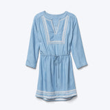 Tencel embroidered dress