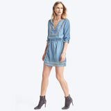 Tencel embroidered dress