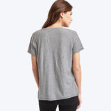 Stud scoop neck tee